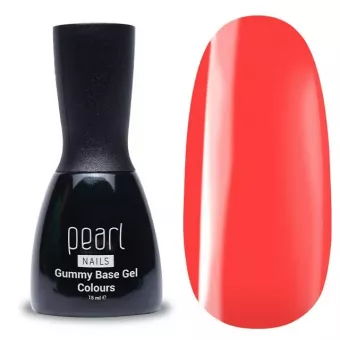 Pearl Nails Gummy Base Gél Neon Coral 15ml