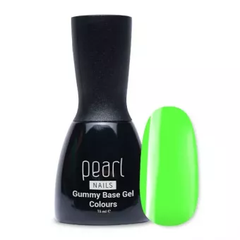 Pearl Nails Gummy Base Gél Neon Green 15ml