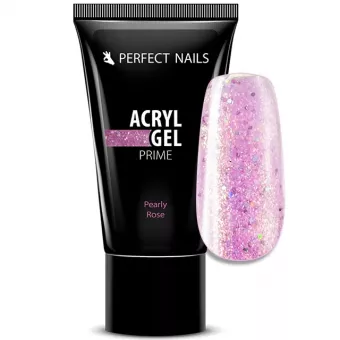 Perfect Nails Csillámos AcrylGel Prime - Tubusos Akril Gél 15g - Pearly Rose