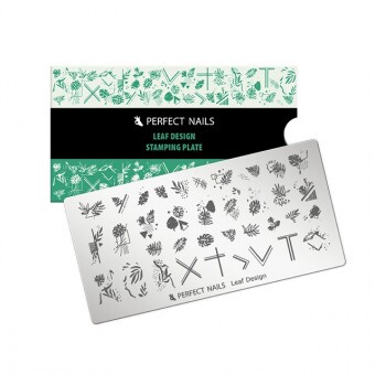 Perfect Nails Körömnyomda Lemez - Leaf Design