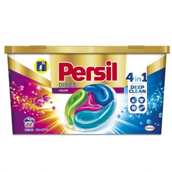 Persil Folyékony Mosókapszula Color Discs Mélytisztító 22db