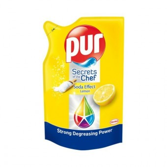 Pur Mosogatószer Kézi Utántöltő-Soda Effect-Lemon 450ml