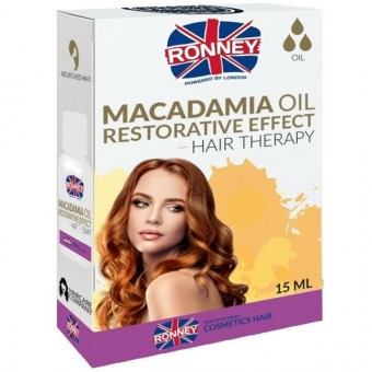 RONNEY Hajápoló olaj-Restorative-Makadámdió olajjal 15ml