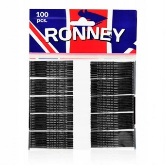 RONNEY Hullámcsat Egyenes-6cm Fekete 100db 006/100
