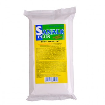 Sanalk Plus Fertőtlenítő törlőkendő 100db tasakos
