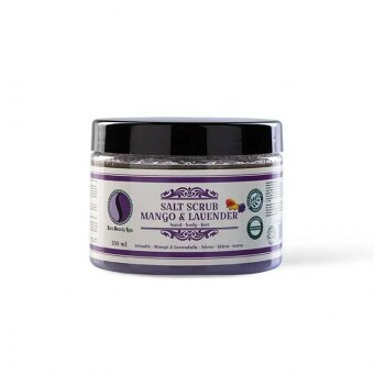 Sara Beauty Bőrradír és Testradír Sóradír - Mangó és levendula - 500ml