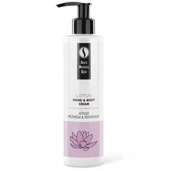Sara Beauty Hidratáló Kollagén Kézkrém és Testápoló - Lótusz és Vízliliom 250ml