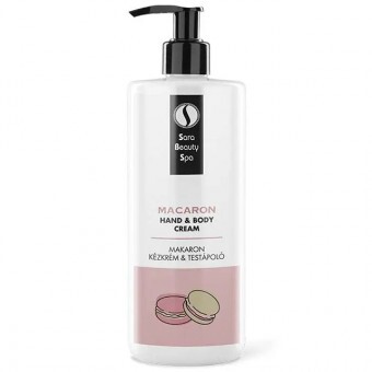 Sara Beauty Hidratáló Kollagén Kézkrém és Testápoló - Makaron „Mentes” - 500ml