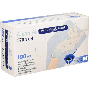 Sibel Kesztyű vinyl "M" 100db/cs 093220155
