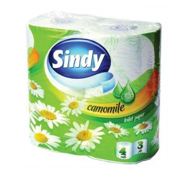 Sindy toalettpapír 4 tek/3réteg Kamilla