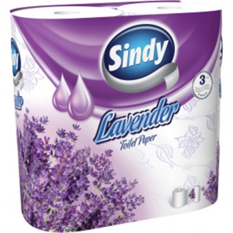 Sindy toalettpapír 4 tek/3réteg Levendula