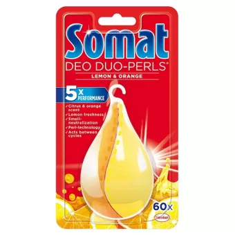 Somat Mosogatógép illatosító-Deo Duo-Perls-Citrom-narancs 17g