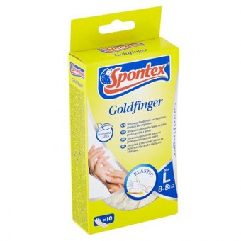 Spontex Goldfinger Eldobható Kesztyű "L" 10db/csomag
