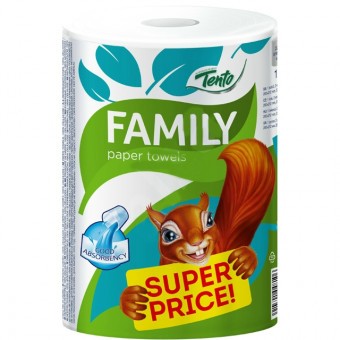 Tento Kéztörlő 2rétegű 300lap Family Big Roll