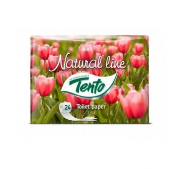 Tento Toalettpapír - 3 rétegű/24 tekercs - Natural Line