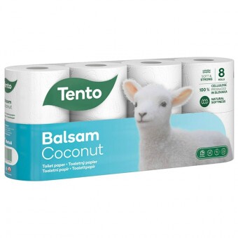 Tento Toalettpapír - 3 rétegű/8 tekercs - Sensitive - Kókusztej