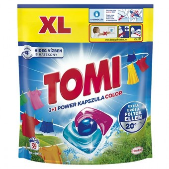 Tomi Folyékony Mosókapszula 3+1 Power Color 39db