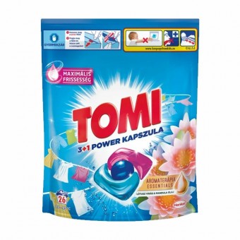 Tomi Folyékony Mosókapszula Aromaterápia White Lótusz és Madula olaj (26 mosás)