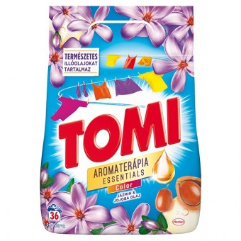 Tomi Mosópor Aromaterápia Color Jázmin és Jojoba olaj 2,34kg (36 mosás)
