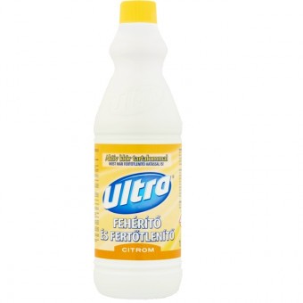 Ultra Fehérítő-és Fertőtlenítő Klóros-Baktérium-és gombaölő,Citrom illat 1000ml