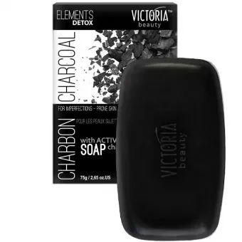 VICTORIA ELEMENTS DETOX Arctisztító szappan aktív szénnel 75gr