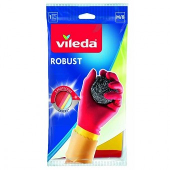 Vileda Háztartási kesztyű "M"-Robust-3 rétegű,latex és neoprém 1pár