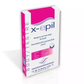 X-EPIL Használatra kész gyantacsíkok testre XE9202