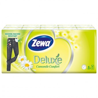 Zewa DL zsebkendő 3 réteg 10x10db Camomila