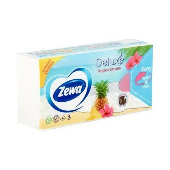 Zewa DL zsebkendő 3 réteg 10x10db Tropical dreams
