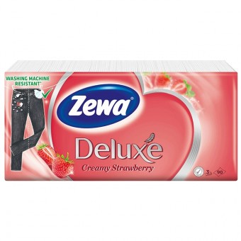 Zewa DL zsebkendő 3 réteg 90db Eper