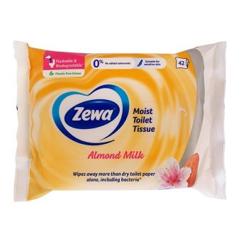 Zewa Nedves Toalettpapír - Mandulás 42db