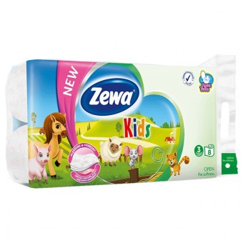 Zewa Toalettpapír 3r/8tek. Kids
