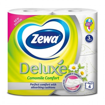 Zewa Toalettpapír 3réteg / 4tekercs Camomile